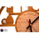 Horloges Artisanales: Horloge Facéties de Chat / Déco Maison