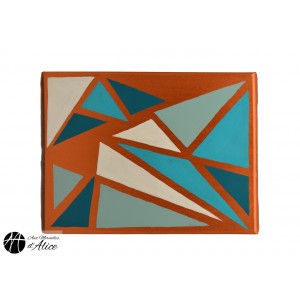 Tableau Mosaic Triangles - Cuivre