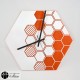Clocks: Clock: HoneyComb / Home decor