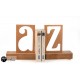 A-Z bookend (pair of) - outside
